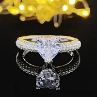 2022 new arrival trendy heart fashion ring for women party gift jewelry wholesale r7477