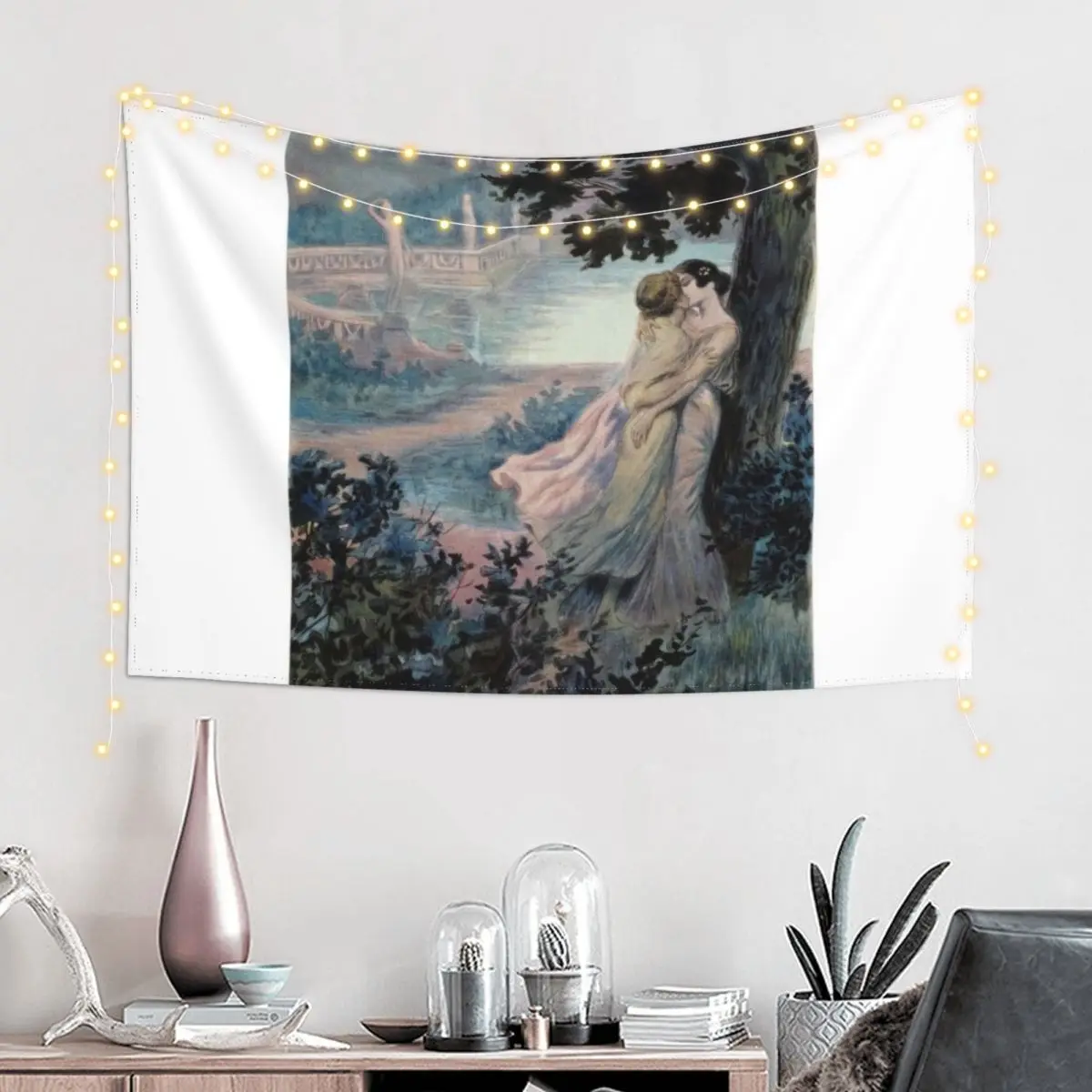 Богиня весны с ягнятами винтажный иллюстрационный гобелен Warwick украшение для