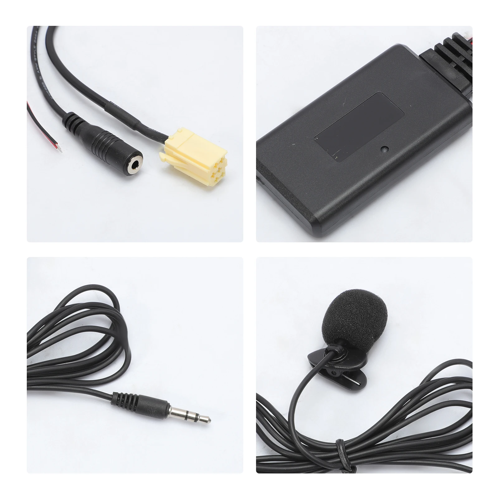 Кабель AUX Bluetooth адаптер для автомобиля 5.0 с микрофонным адаптером Handsfree Fiat 500/Grande