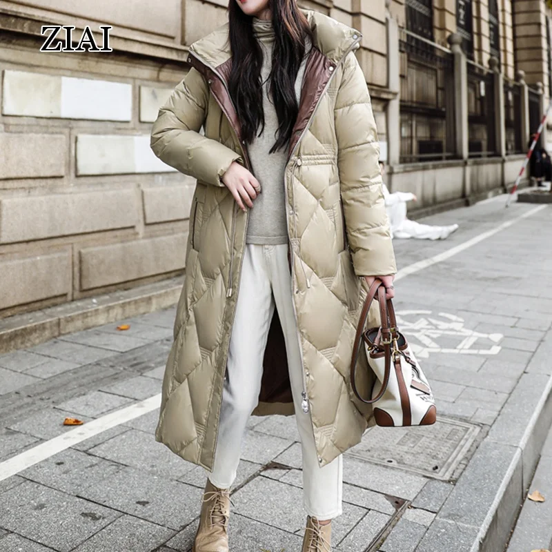 fashion jacket loose down jacket women's mid-length thickened over-the-knee bread clothes trendy enlarge