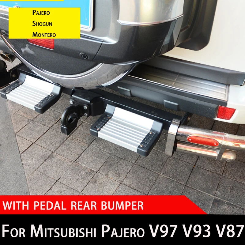 

With Pedal Rear Bumper For Mitsubishi Pajero Bumper Modification V97 V93 V87 V73 Pajero Accessories Rear Bumper Pedal