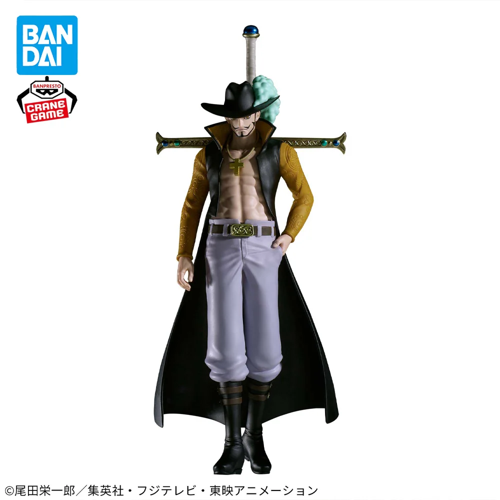 В наличии оригинальная фигурка BANPRESTO THE Shukko Dracule Mihawk цельная модель аниме игрушка