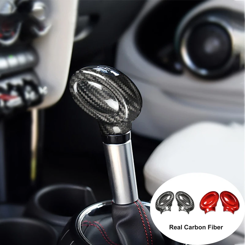 

Gear Shift Head Cover Sticker Trim For Mini CooperS Clubman F54 F55 F56 F57 F60 Countryman Car Interior Decoration Accessories