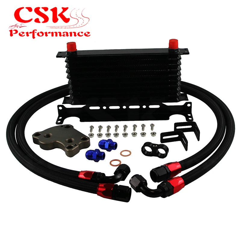 

Fit For BMW Mini Cooper S R53 02-06 10Row Oil Cooler+Filter Adapter Kit