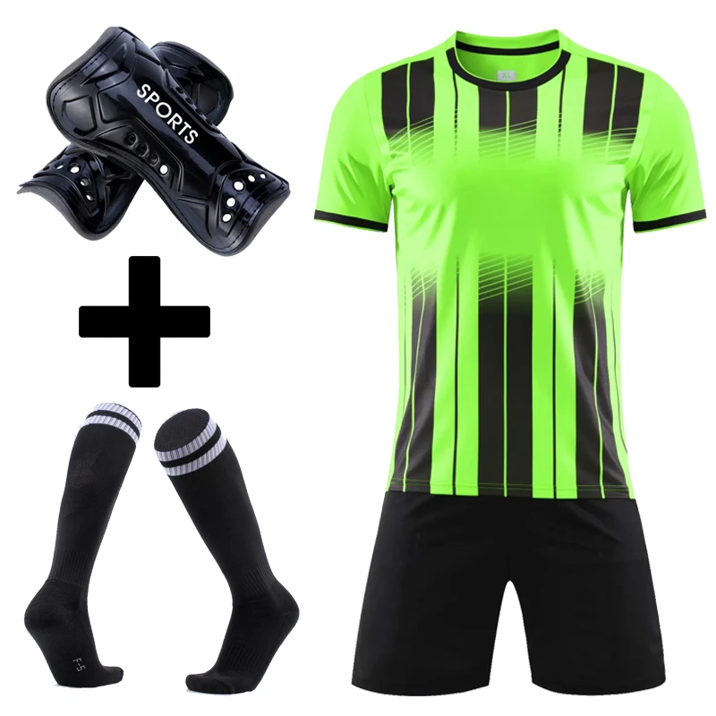 

Survetement Football Men Kids Soccer Jerseys suits 2022 Boys women Football Training Uniforms with socks Shin guards