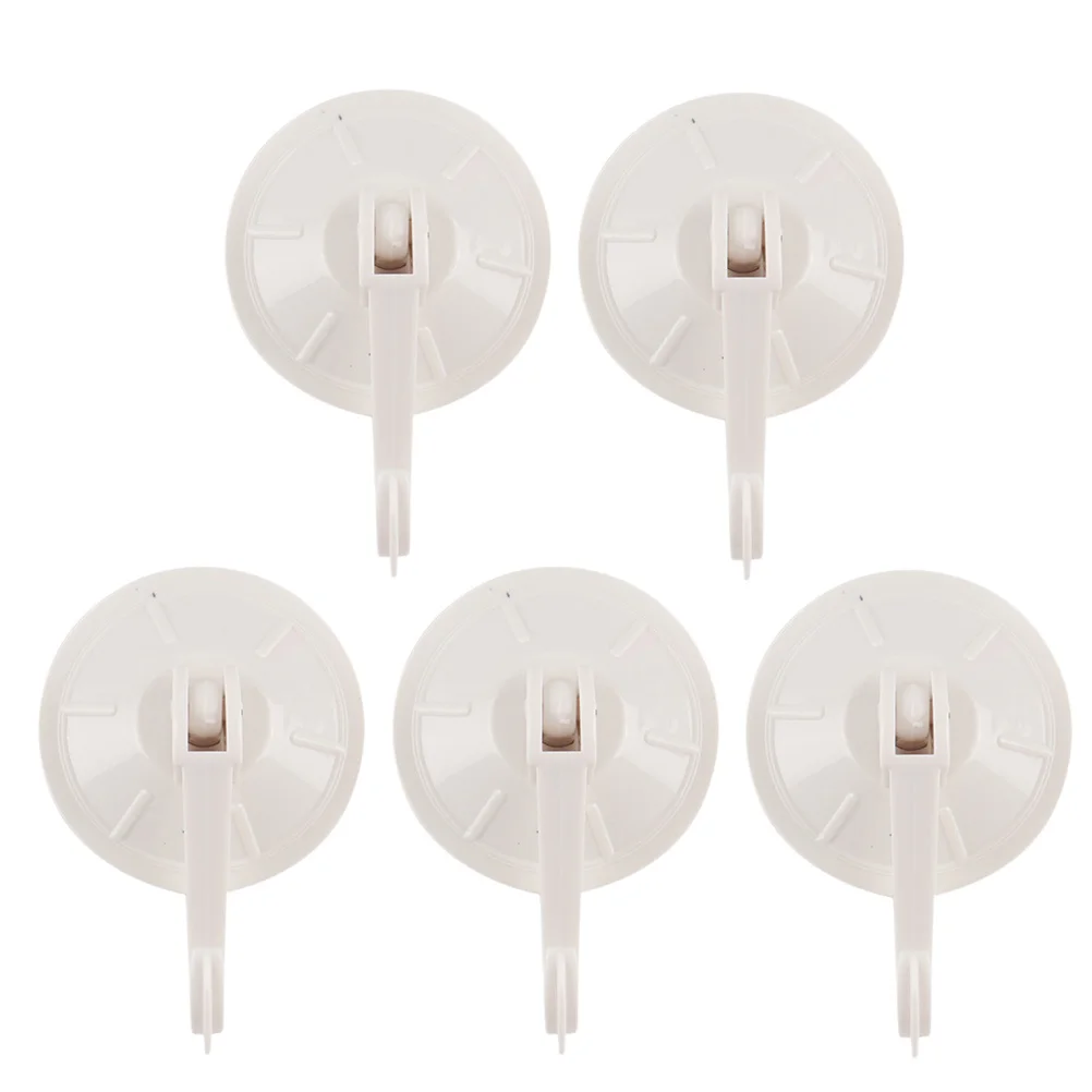 

5-Piece Window Sucker Hooks Resin Wall Mounted Hook Suction Cup Hanger Bedroom Closet Hook Kitchen Pan Pot Holder