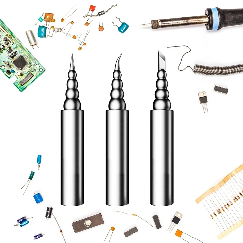 

Universal Soldering Iron Tip Lead-free Solder Tips Welding Head Soldering Tools for Household Electricity Accessories