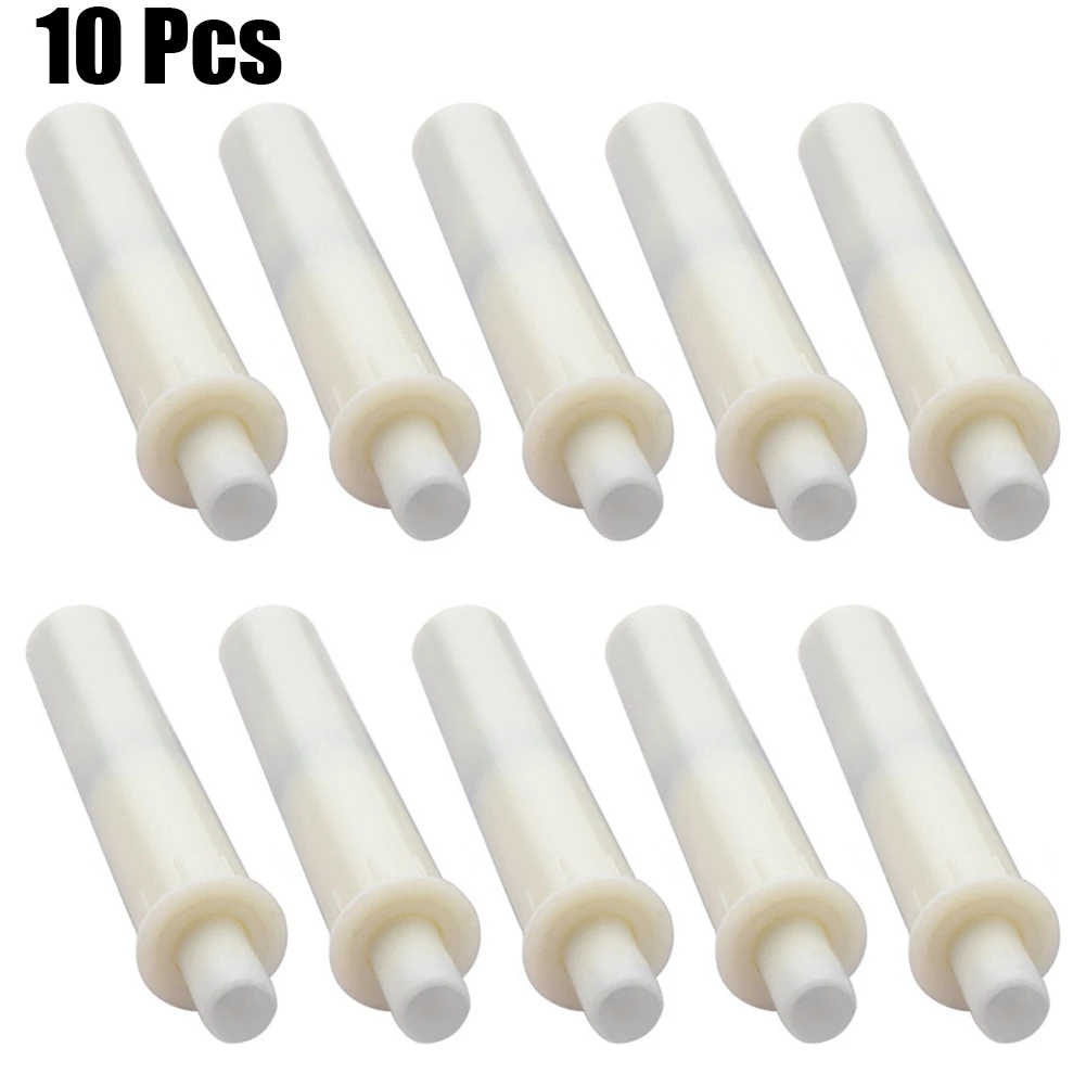 

Durable Cupboard Damper Door Buffers 10pcs 62x9.2mm Bathrooms For Kitchens Grey Plastic Protect Doors Reduce Noise