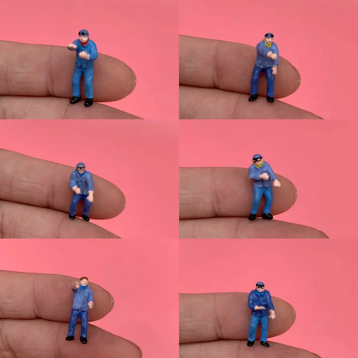 

super mini pvc figure blue figure 6pcs/set