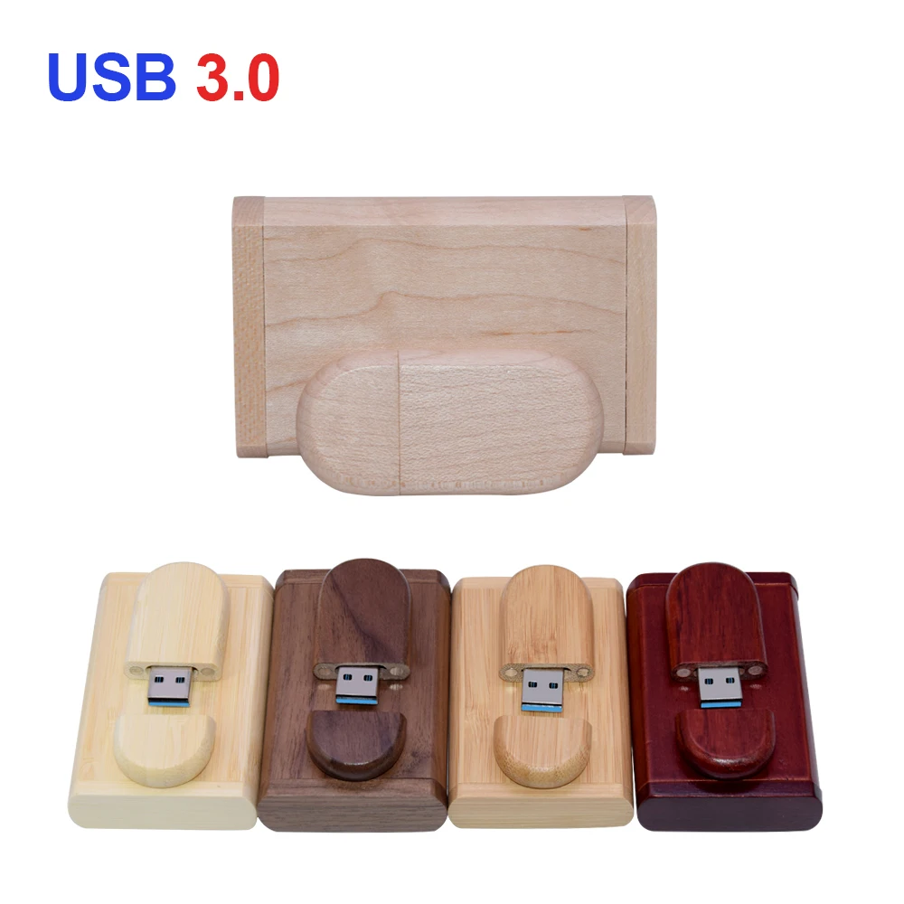 

custom logo Wooden USB + box USB flash drive Pendrive 4gb 8gb 16gb 32gb 64gb Memory stick Photography gift Pen drive