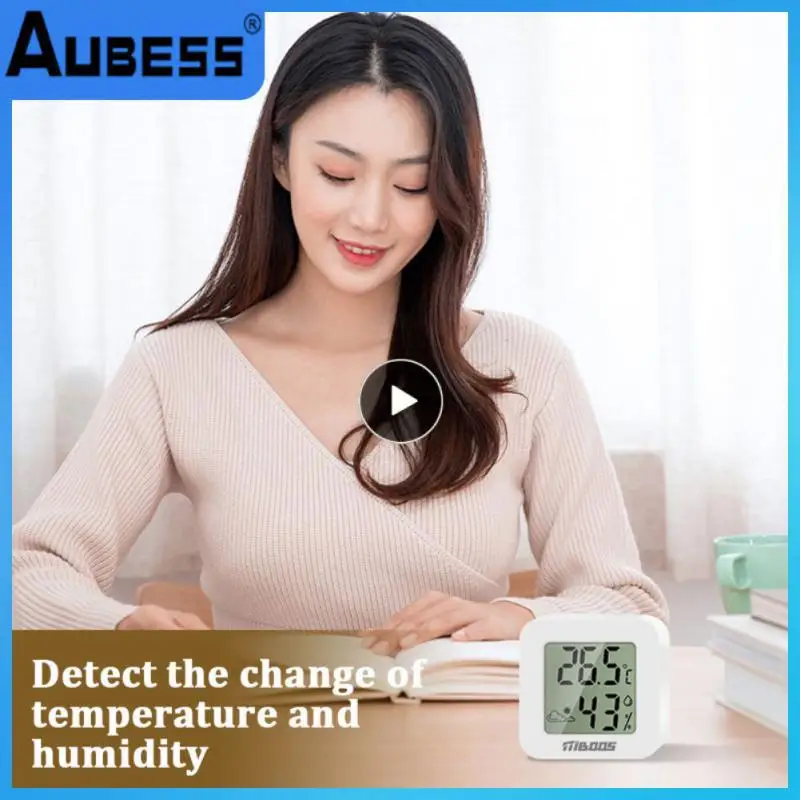 

Gauge Thermometer White Mini Hygrometer Lcd Digital Indoor Room Temperature Humidity Meter Smart Home