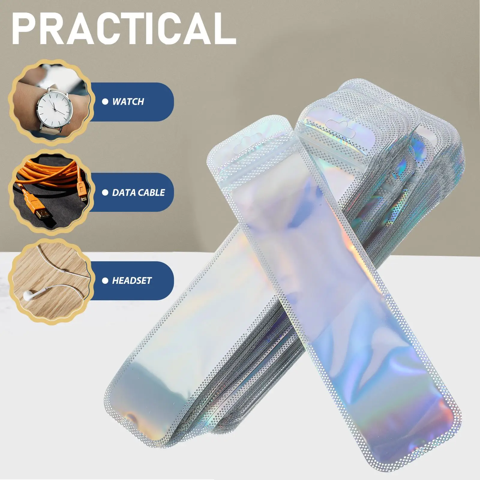 100 шт. длинная упаковочная сумка для образцов деловая НОВАЯ маленькая упаковка