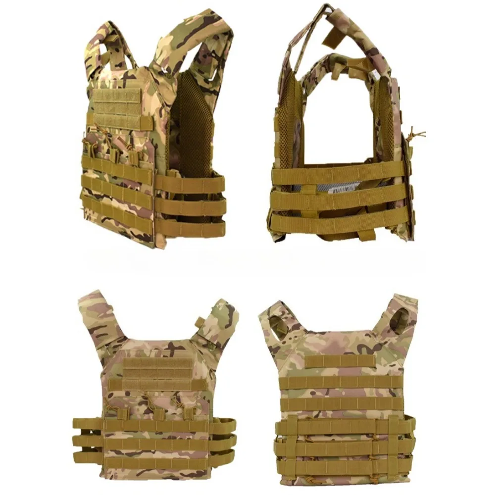 Нейлоновый тактический жилет MOLLE для страйкбола, пейнтбола, охоты, камуфляжный жилет для активного отдыха и боевых действий с системой носки снаряжения (art.: 3920db55cdab9) - 3920db55cdab9
