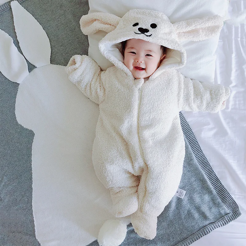 

Newborn Baby Boy Girl Kids Bear Hooded Romper Jumpsuit Bodysuit Clothes Outfits Long Sleeve Playsuit Toddler One Piece Outfit