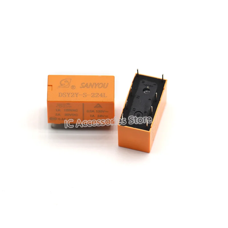

5PCS DSY2Y-S-205L/212L/224L 5/12/24VDC two groups of 8 pins 1A120VAC HK19F 4078