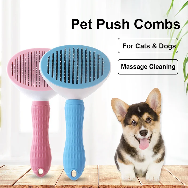 

Pet Hair Smoothing Comb Cat Dog Hair Removal Comb Dog Hair Cleaner De-fluffing Smoothing BrushPet Grooming Supplies Accessories