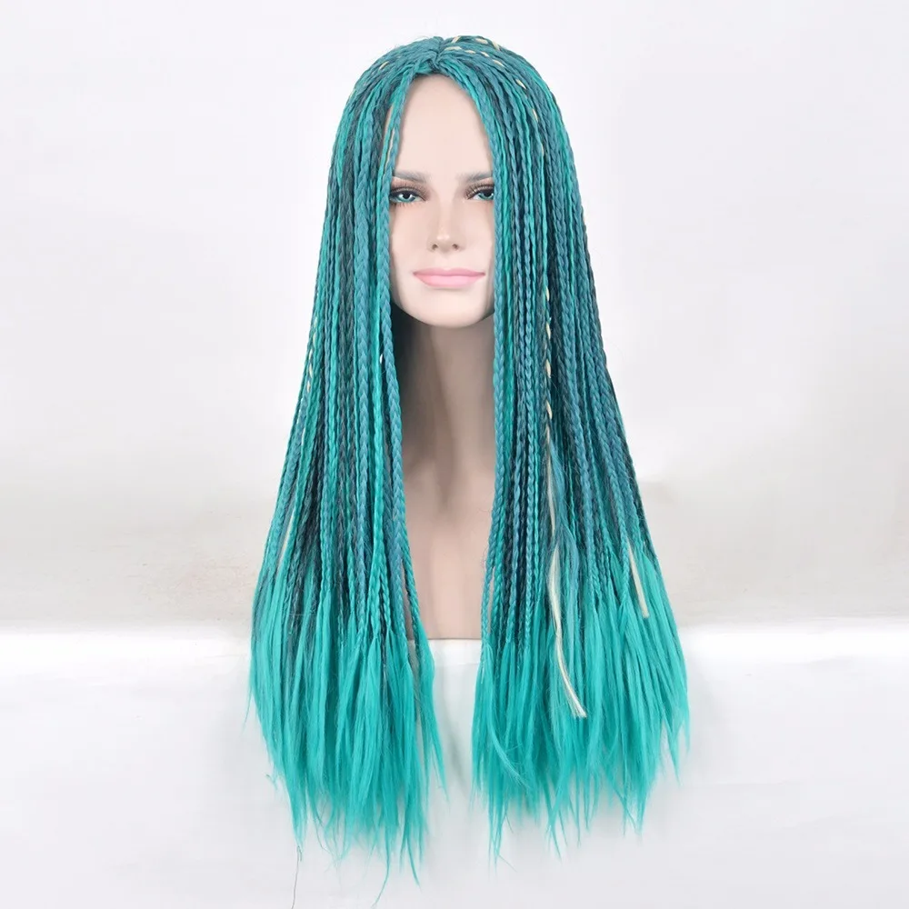 Uma Descendants Wig Descendants 2 Cosplay Braided Synthetic Fashion Hair Costume Wig for Women Dreads Wigs + Wig Cap