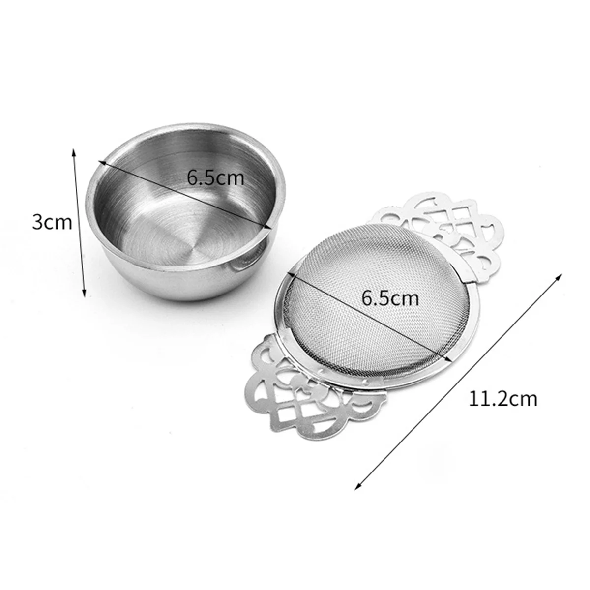 2 шт. ситечко для чая фильтр из нержавеющей стали заварки домашнего чайного