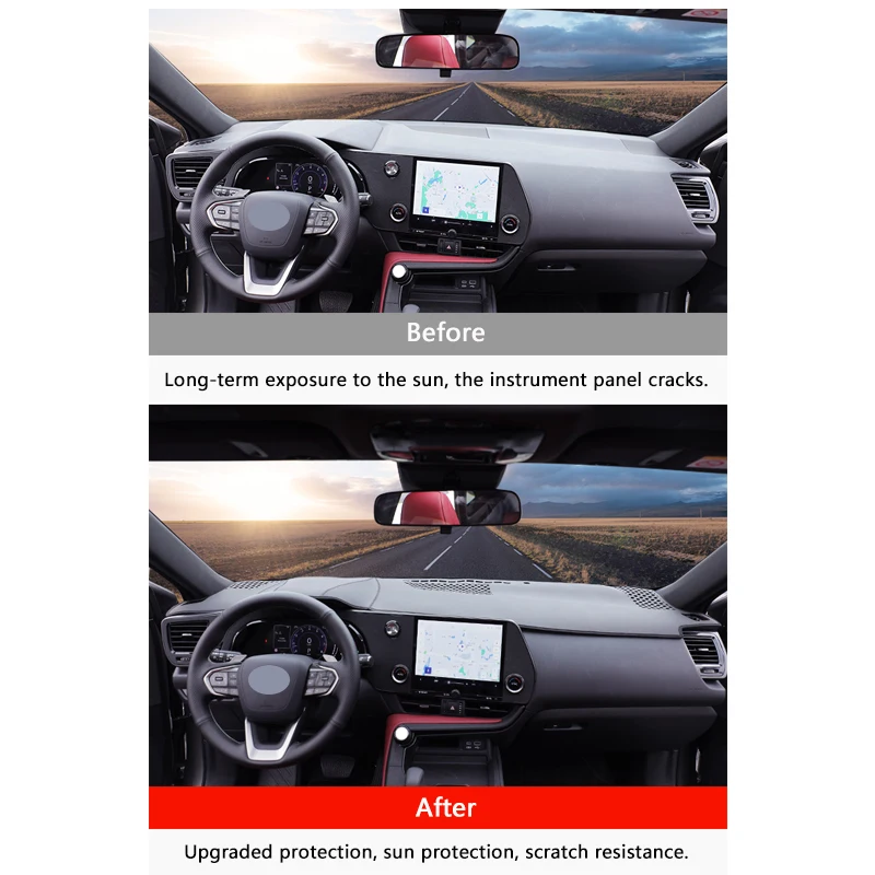 Коврик для приборной панели QHCP ковер нескользящий коврик кожаный аксессуары Lexus