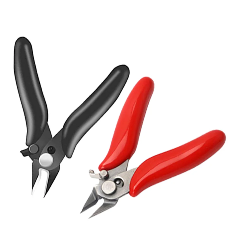 

Diagonal Pliers Mini Wire Flush Cutter 3.5 Inch Micro Diagonal Cutting Pliers Wires Insulating Rubber Handle Model Pliers