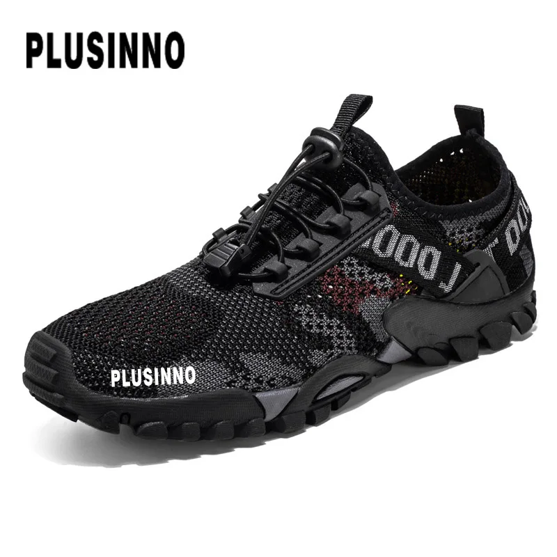 

PLUSINNO 2022 new men's beach shoes quick drying and breathable sports shoes barefoot water swimming and mountaineering