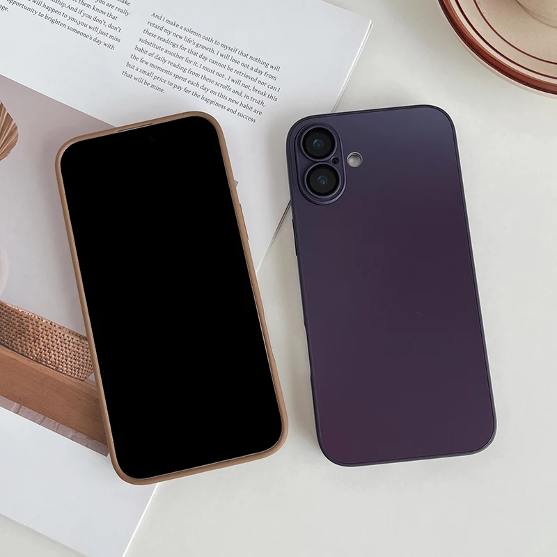 5 шт./поunda mate delgada AG для iPhone11 12 13 14 15 16ProMax Plus Protector de lente vidrio cubierta parachoques chapada