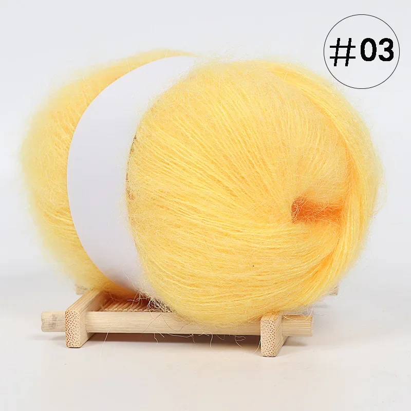 Mohair Hand-Woven Wool Crochet Thread, DIY Woven Shoes, Baby Thread, 5Pcs