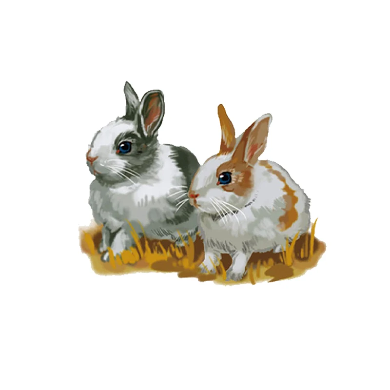 Забавный стикер на стену с мультяшным кроликом декор для ванной комнаты туалета