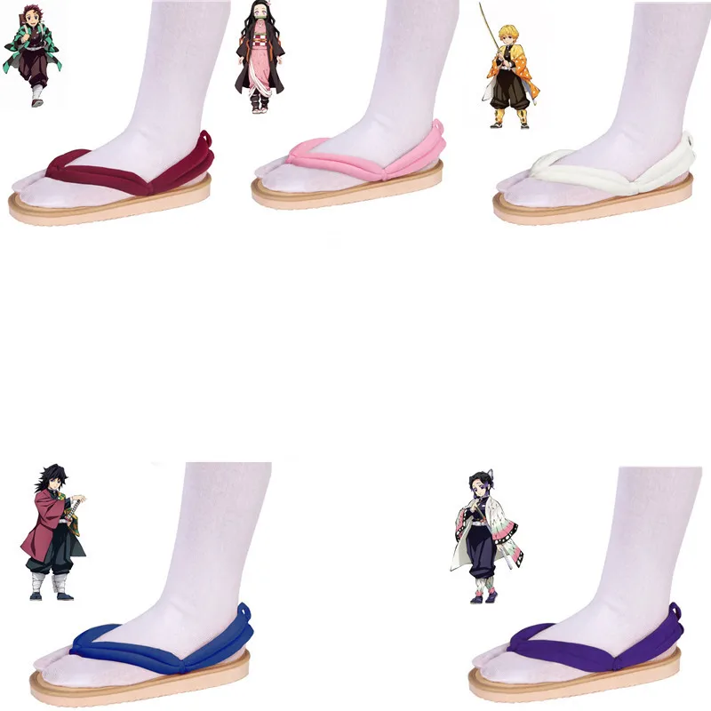 

Шлепанцы для косплея аниме «Демон», сандалии для сабо, туфли для косплея Kimetsu No Yaiba Kamado Tanjirou