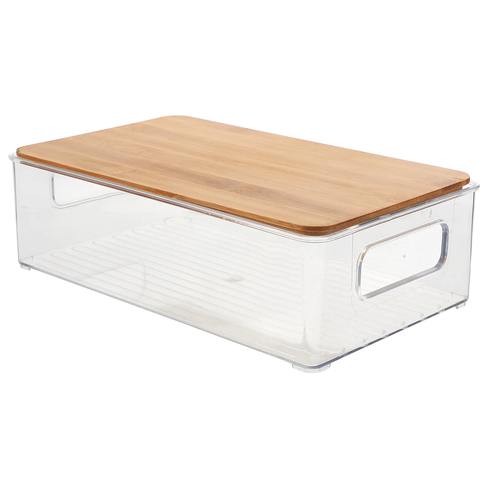 

Storage Boxes Desktop Organizing Holder Household Cosmetics The Pet Bedroom Basket Bamboo Lid Storage