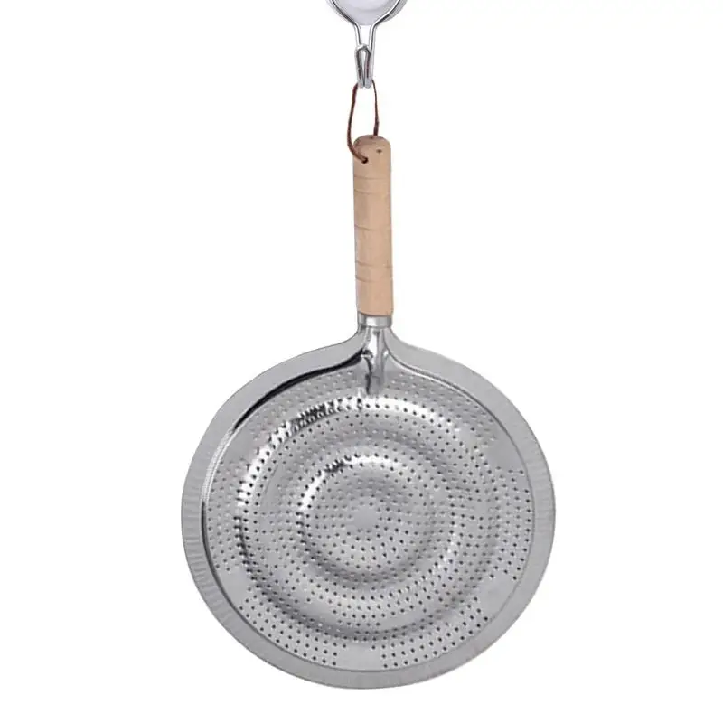 

Heat Diffuser Iron Simmer Pot Stove Top 21cm Heat Insulation Mat With Wood Handle For Electric Stove Cooker Pot Bowl And Hot