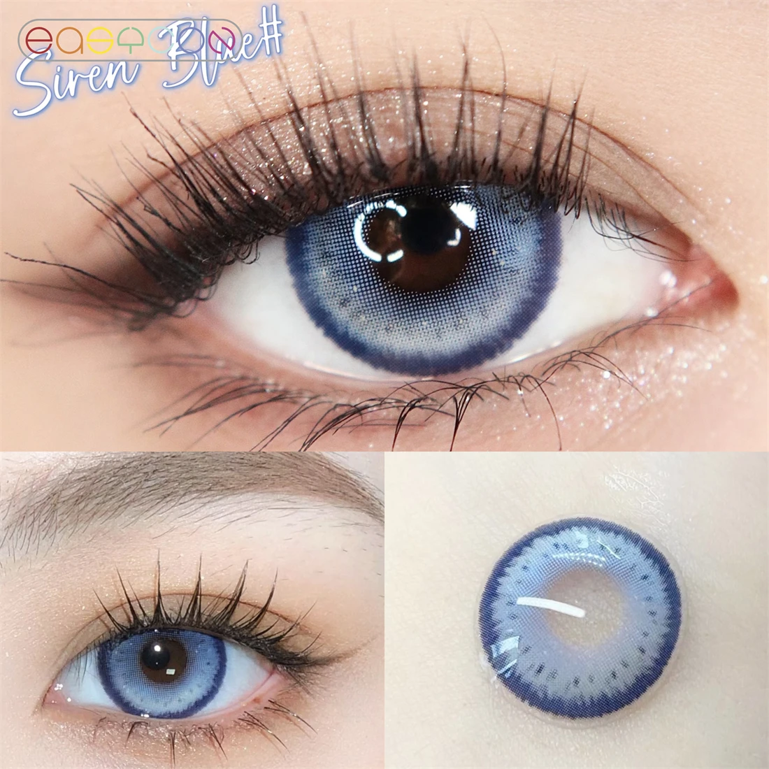 

EASYCON глина голубая большая красота ученик косметика цветные контактные линзы для глаз эксклюзивный ежегодный макияж диоптрии близорукость