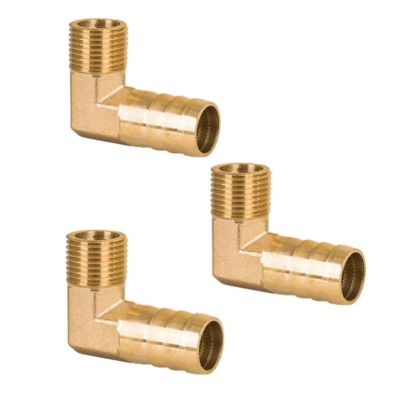 

Латунный штуцер для шланга 1/4 дюйма, L-образный прямоугольный коленчатый соединитель, легкая установка, Прямая поставка