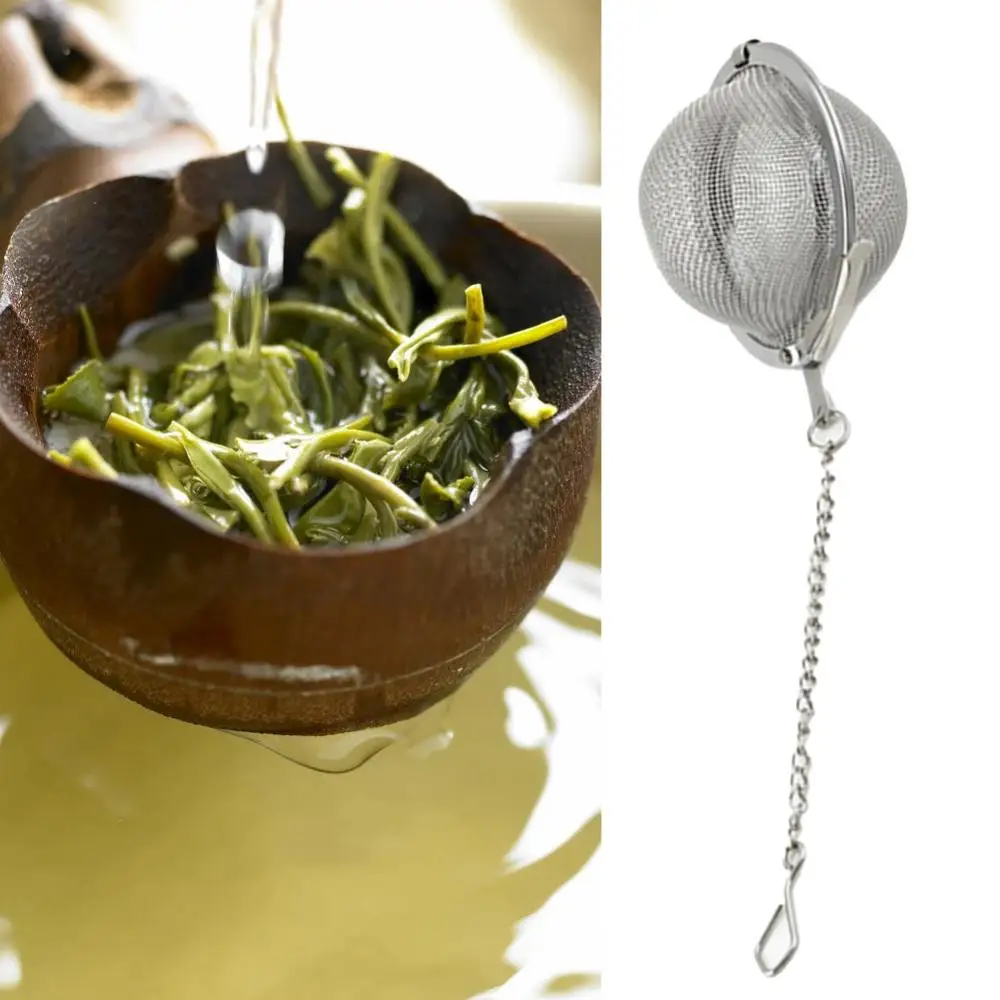 Maker Stainless Steel Infuser Strainer Mesh Tea Spoon Lockin