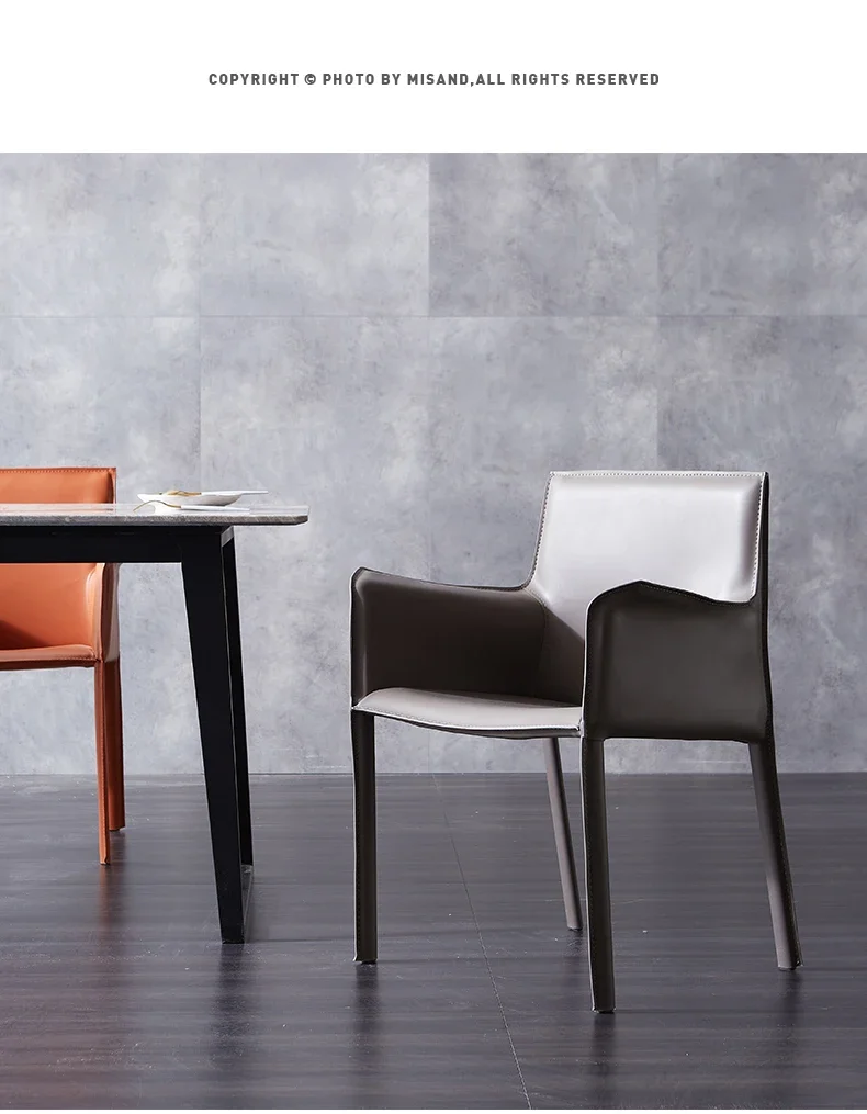 Минималистичный легкий роскошный домашний стул для рабочего стола со спинкой