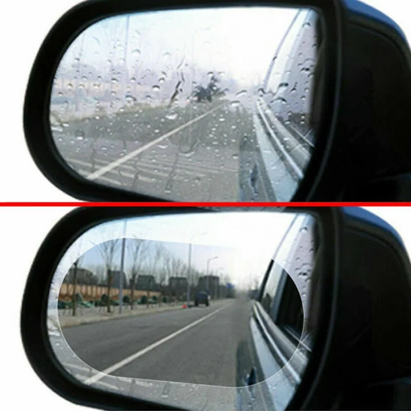 Rainproof Car Rearview Mirror Sticker Anti-fog Protective Film Rain Shield PET Material Micro-nano Coating |