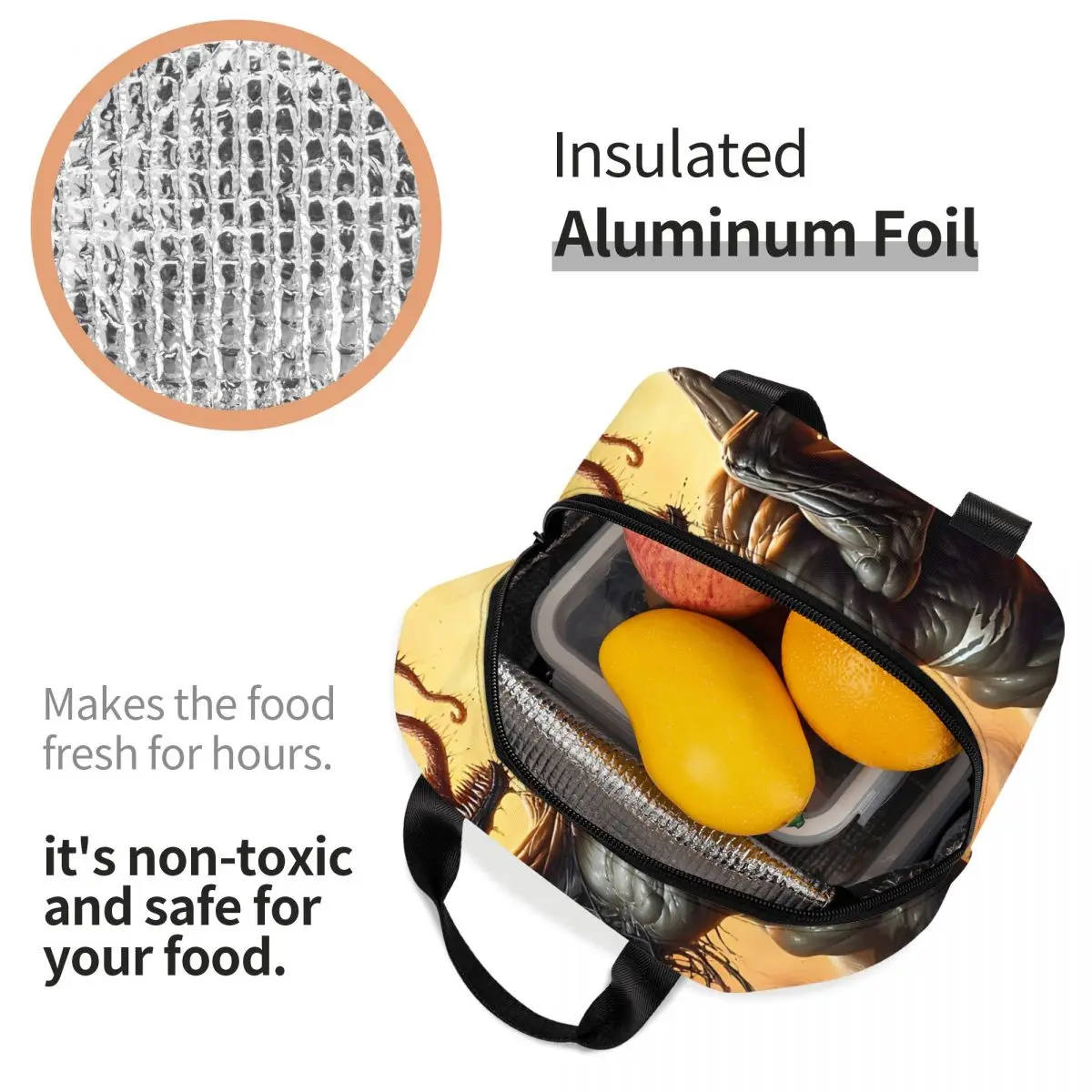 Изоляция из алюминиевой фольги для мальчиков ранцевая сумка завтрака последнего