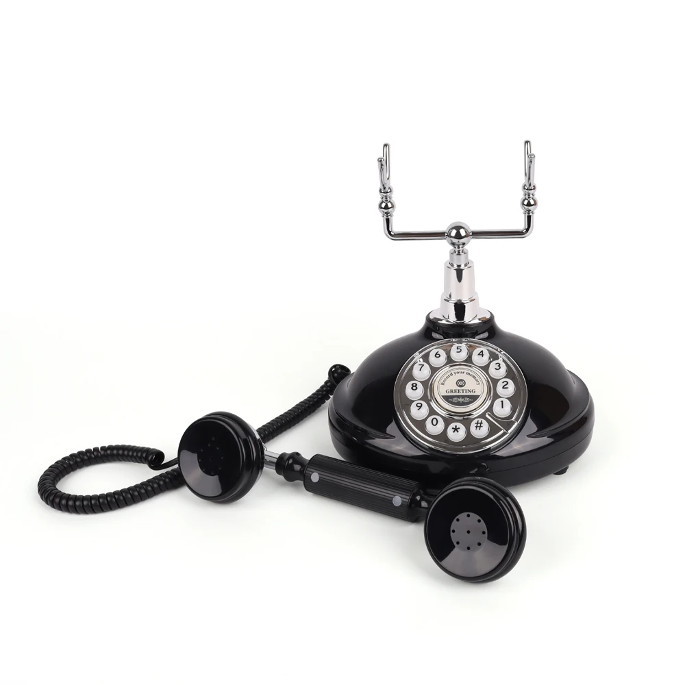 Ретро антикварная аудиосвязь вращающийся телефон ретро-телефон книга для