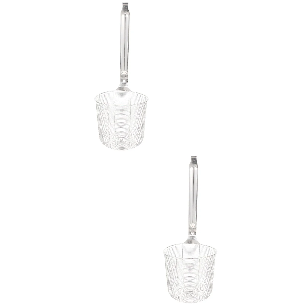 

2 Pcs Powder Fence Mesh Strainer M- Iracle Noodle Strainer Skimmer Fine Mesh Net Strainer Stainless Steel Frying Strainer