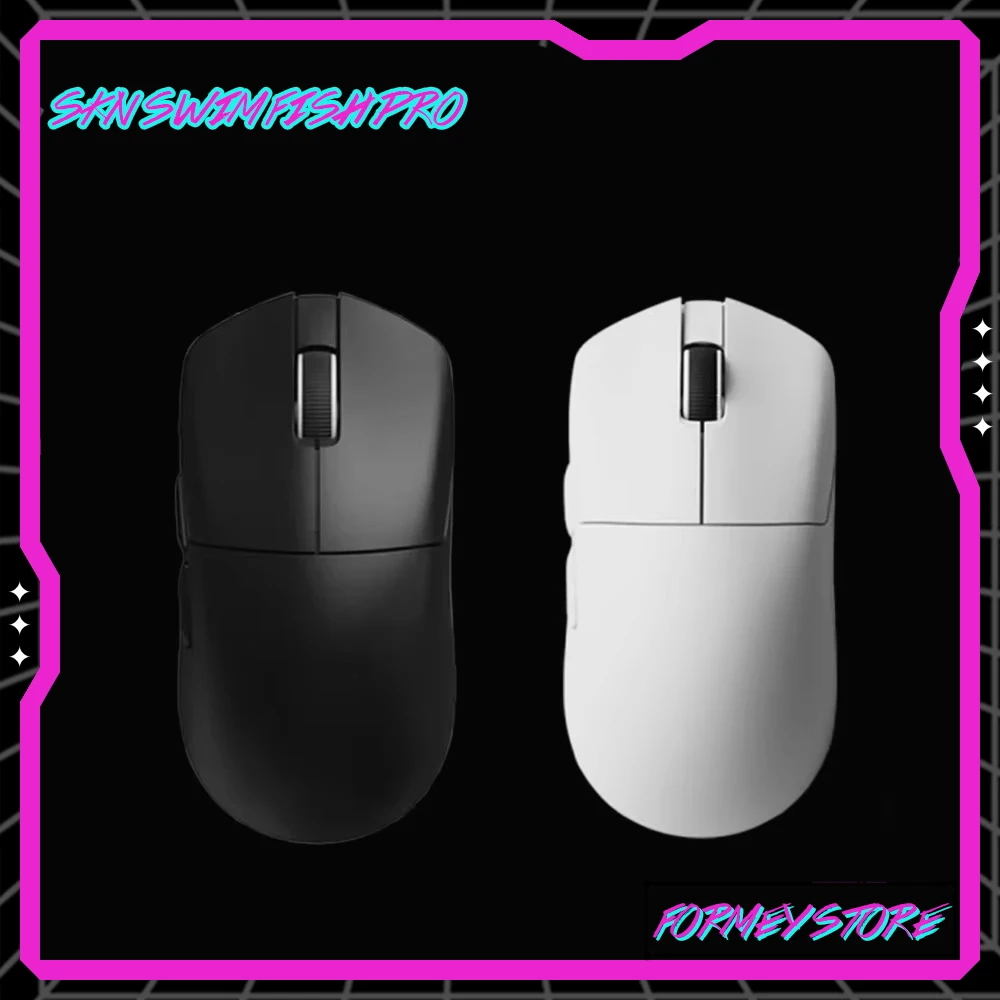 Skn Swim Fish Pro 56g Легкая беспроводная игровая мышь Bluetooth 8k 30000 точек на дюйм Paw3950 Тонкая
