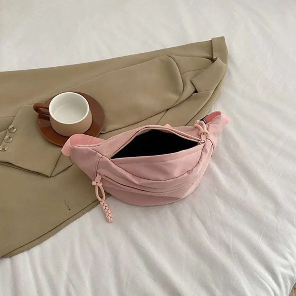 Женская Нейлоновая Сумка Через Плечо Однотонная На Ремне Водонепроницаемая В