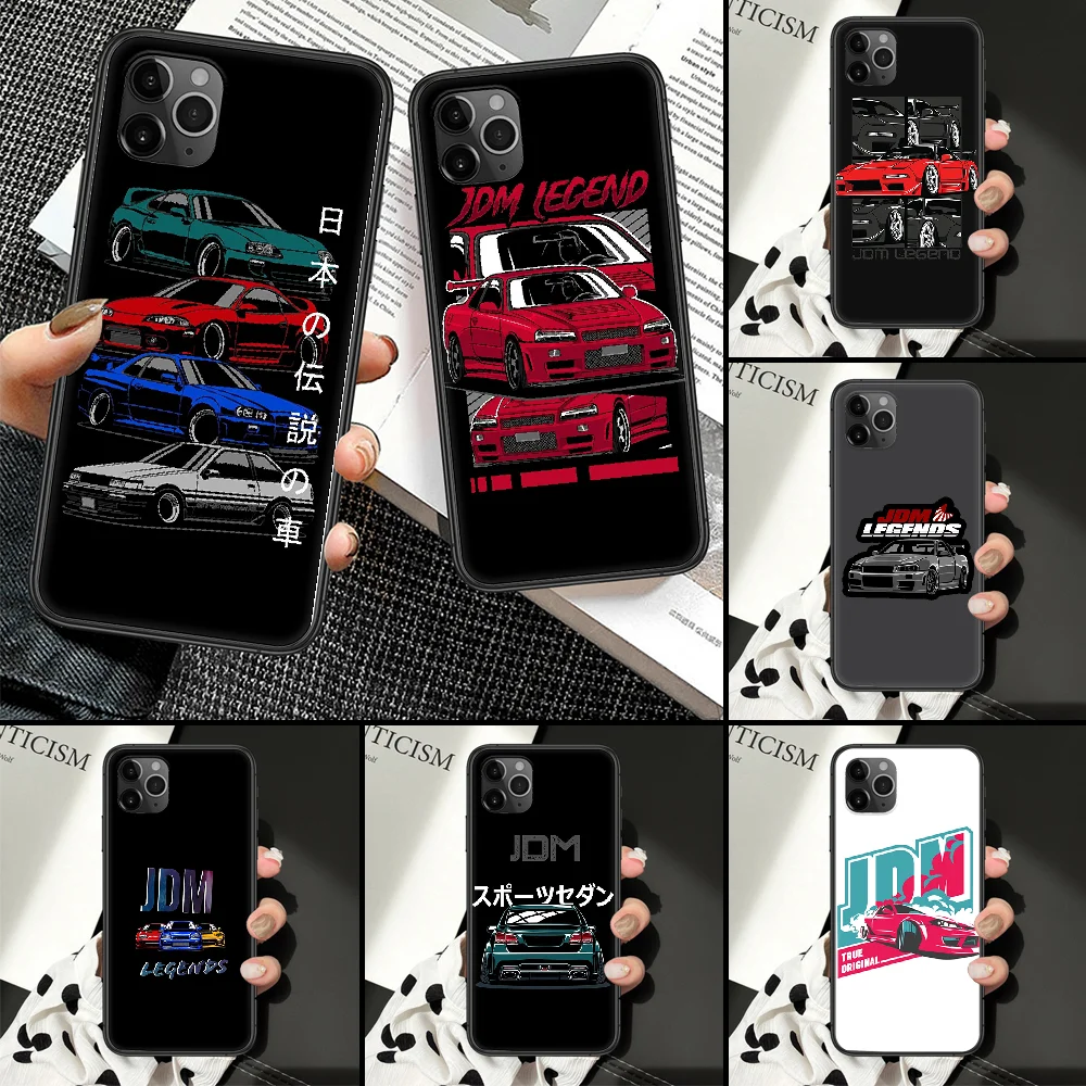 Автомобильный японский спортивный чехол JDM ДЛЯ iphone SE 2020 6 6S 7 8 11 12 13 Mini Plus X XS XR Pro Max