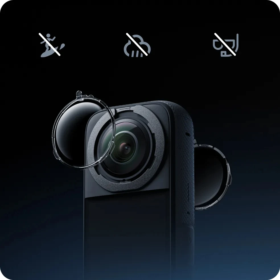Защита объектива для Insta360 X3 стандартная съемная защита аксессуары панорамной