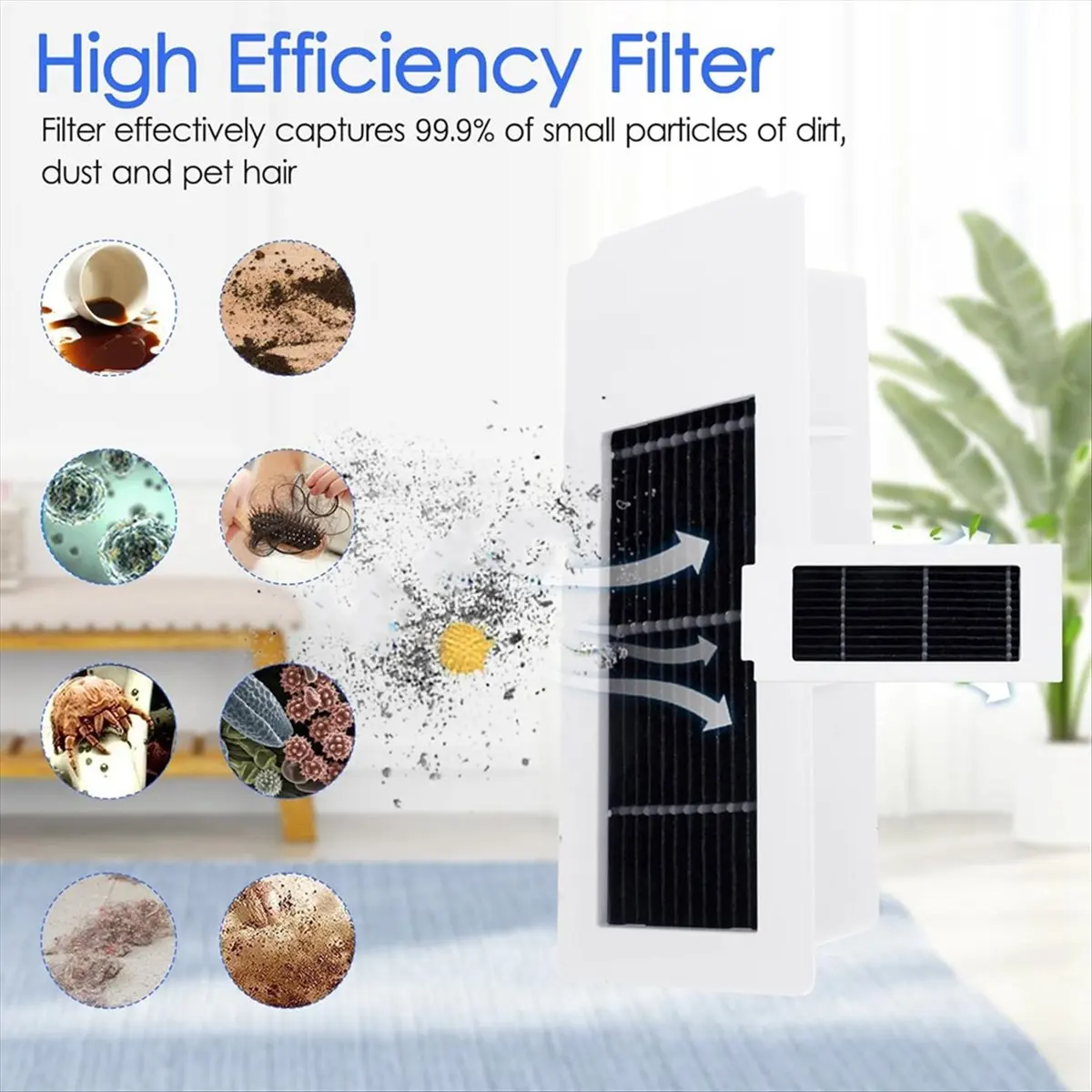 Фото Запасные части YDSC для робота-пылесоса Ecovacs Deebot X5 Pro X5 Omni: основная и боковые щетки, HEPA-фильтр, салфетка для влажной уборки, мешки для сбора пыли №3