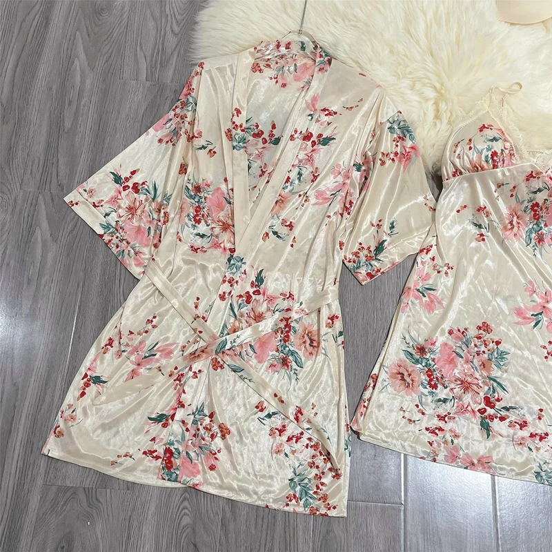 4 шт. шелковые атласные ночные рубашки на тонких бретельках