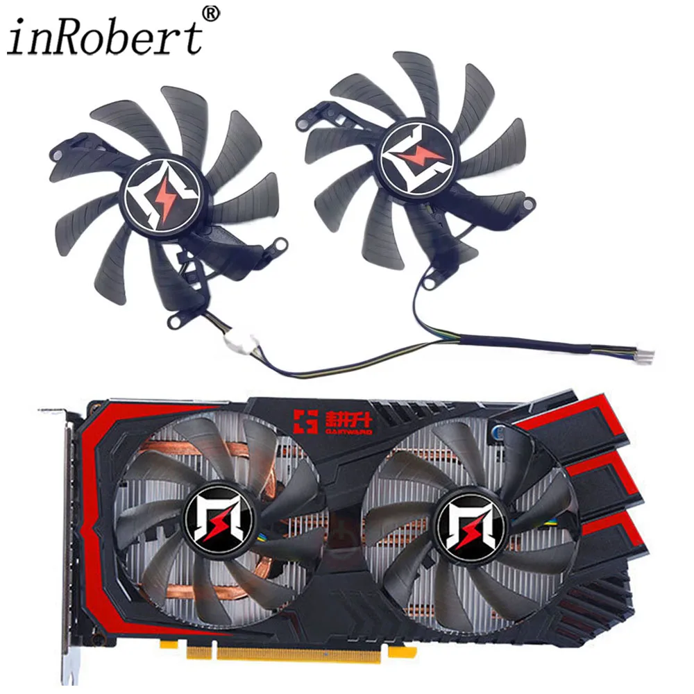 

Вентилятор для видеокарты Gainward GTX 1660 Ti RTX 1660 2060 RTX2060, 2 шт.