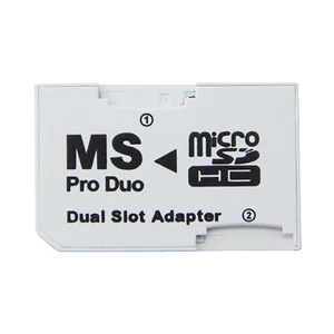 Micro Sd PSP Vita High Quality Dual Micro SD TF to Memory Stick MS Irig Pro Duo PSP Go Adapter CR5400 Micro Sd Card Hot Ms