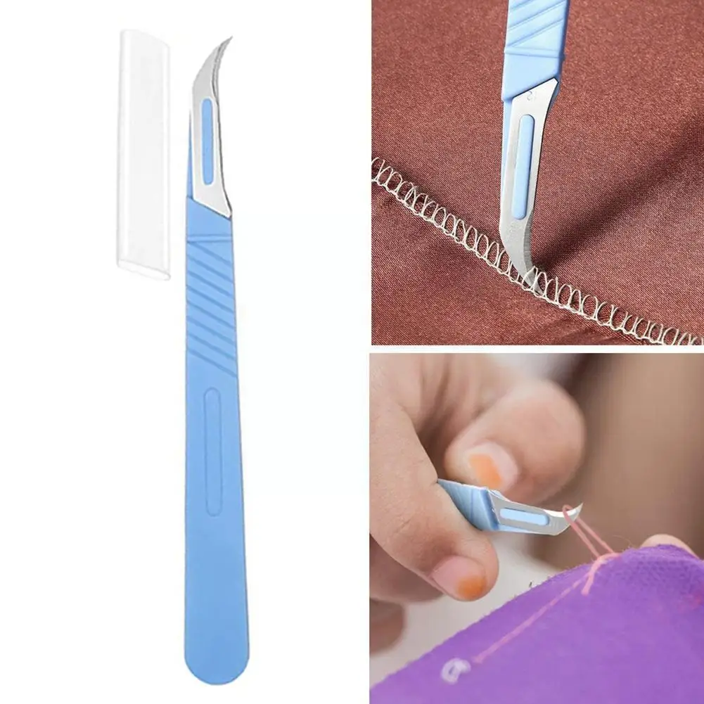 

1pc Sewing Seam Rippers Blue Plastic Handle Seam Stitch Ripper Unpicker Remover Thread Cutter For Sewing Craftin Needlework L4W5
