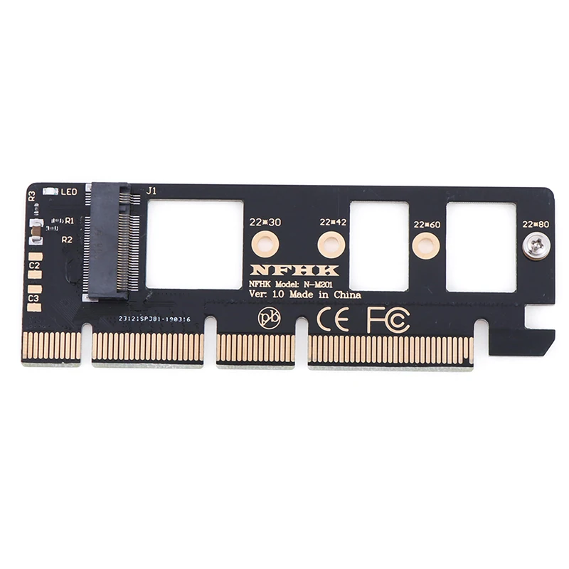 

Переходник NGFF M Key M.2 NVME AHCI SSD на PCI-E PCI Express 3,0 16x x4, переходник-карта для XP941 SM951 PM951 A110 SSD