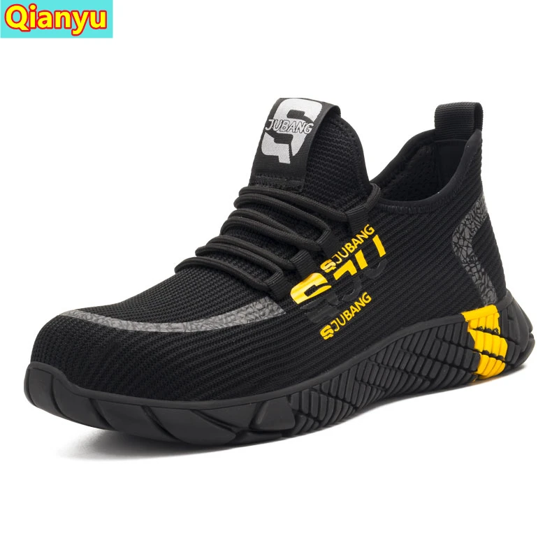 

New Safety Boots Men Steel Toe Shoes Safety Shoes Puncture Proof Work Shoes Sports Shoes Breathable Protective Shoes